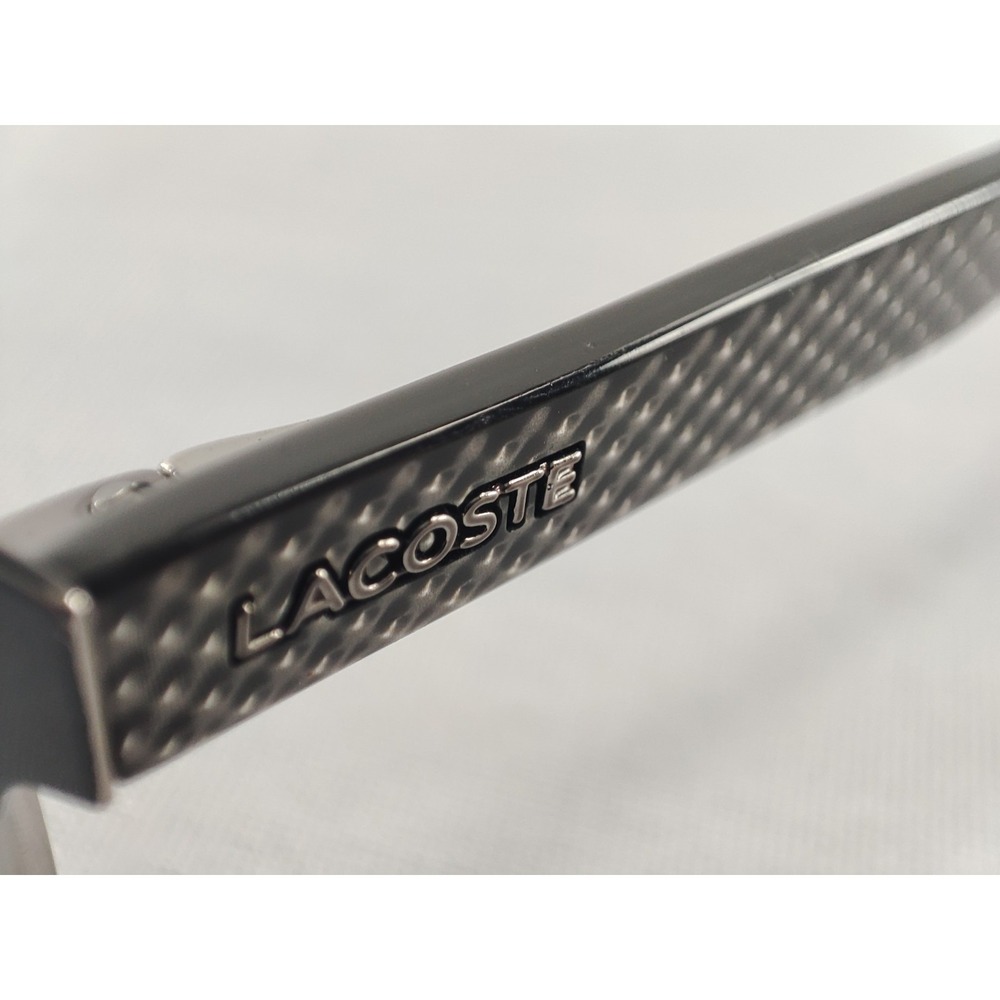 Lacoste L2217 033 Eyeglass Frames Gunmetal Grey Carbon Fiber‎ Texture 52-17-140 - Picture 8 of 9